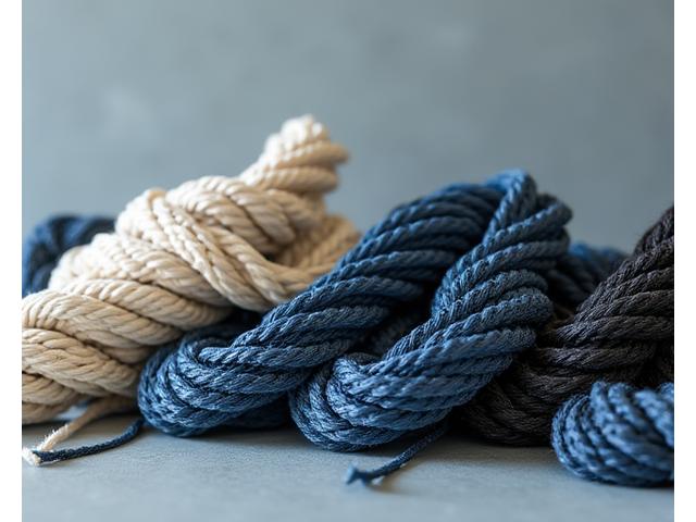 A coils of various marine-grade fishing lines and ropes, demonstrating different thicknesses and materials suitable for heavy-duty commercial use.